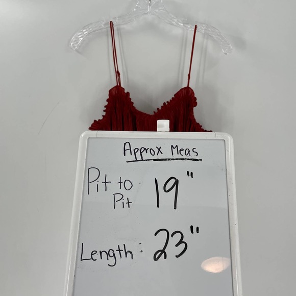 Madewell Nicole Cropped Ruffle Cami Tank Top - Picture 7 of 7